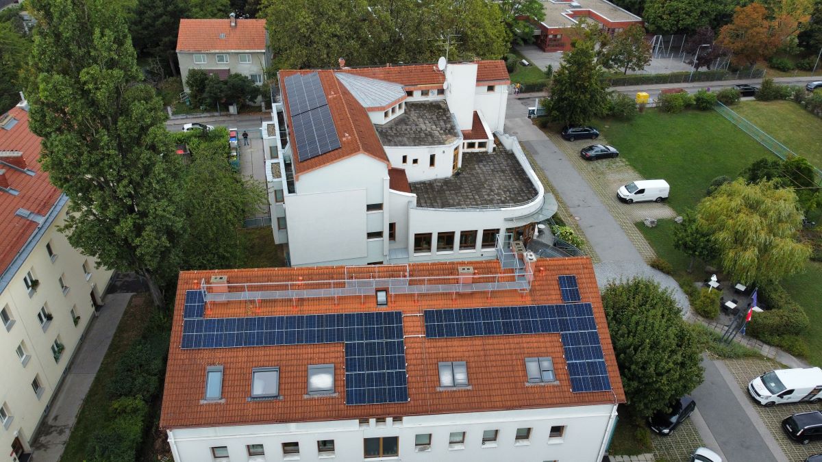 Solaranlage auf den Dächern Am Spiegeln