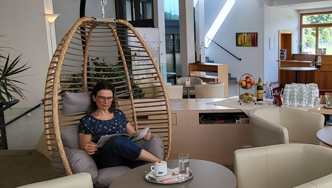 Hängesessel Hotel zum Entspannen